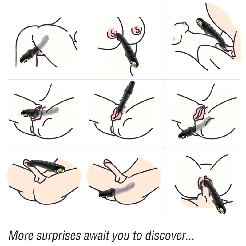 ARMONY - JOYBLADE SCHWARZER ROTIERENDER VIBRATOR DILDO