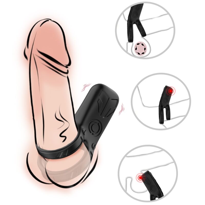 ARMONY - SCHWARZER DOPPELRING-VIBRATOR