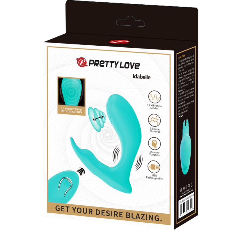 PRETTY LOVE - IDABELLE BLUE VIBRATION UND PULSE FERNBEDIENUNG