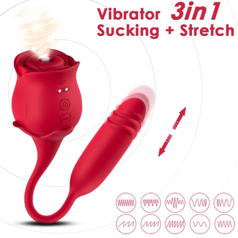 ARMONY - ROSEKNIGHT CLITORIS ASPIRATOR UND VIBRATOR ROT