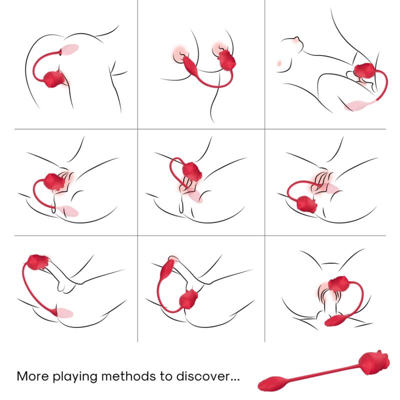 ARMONY – 2-IN-1-SAUGSTIMULATOR UND VIBRATOR IN PINK MIT 10 MODI UND ROTEM SCHWANZ