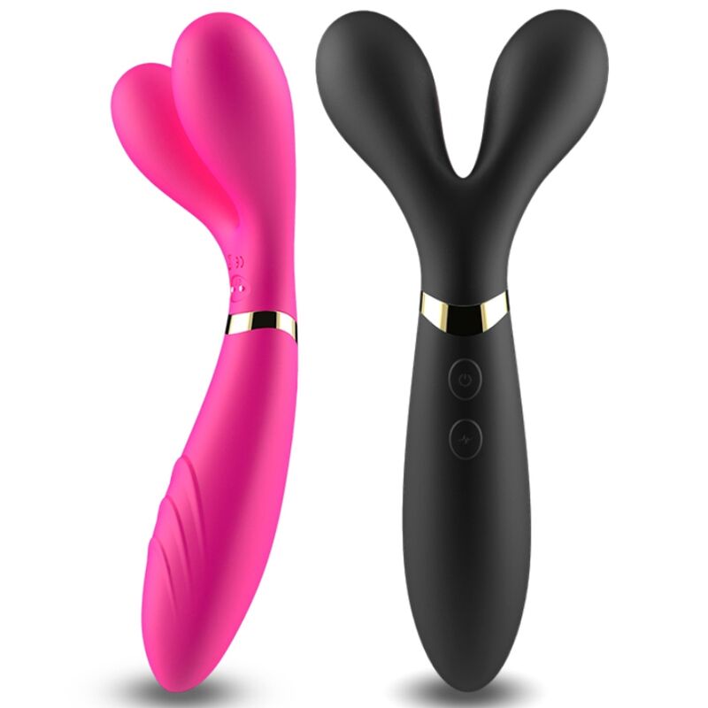 ARMONY - Y-Stab-Massagegerät &amp; Doppelkopf-Vibrator Fuchsia