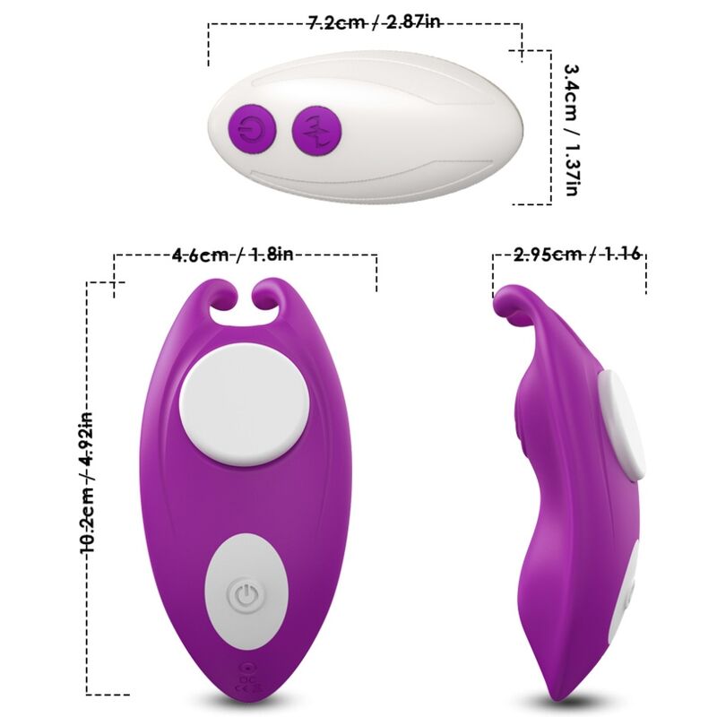 ARMONY - HONEYBEE Tragbare Höschen mit G-Punkt-Vibrator und Fernbedienung, Lila