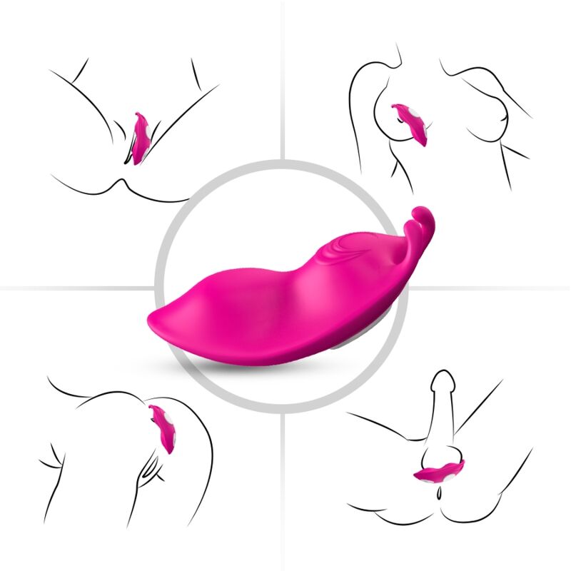 ARMONY - HONEYBEE Tragbare Höschen mit G-Punkt-Vibrator und Fernbedienung, Fuchsia