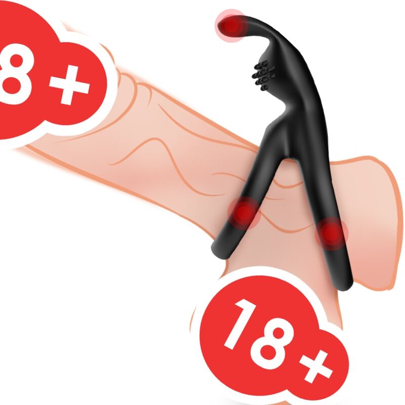 ARMONY - BLACK TENSY DOPPEL-HASE-RING