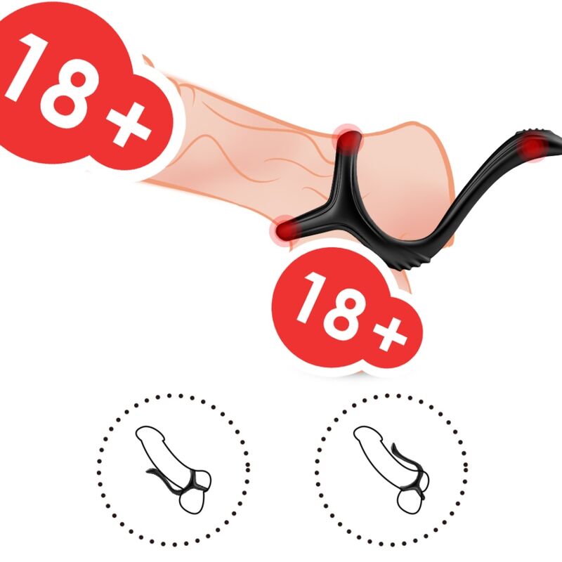 ARMONY - DOPPELTER SCHWARZER SCHATZ ANALRING