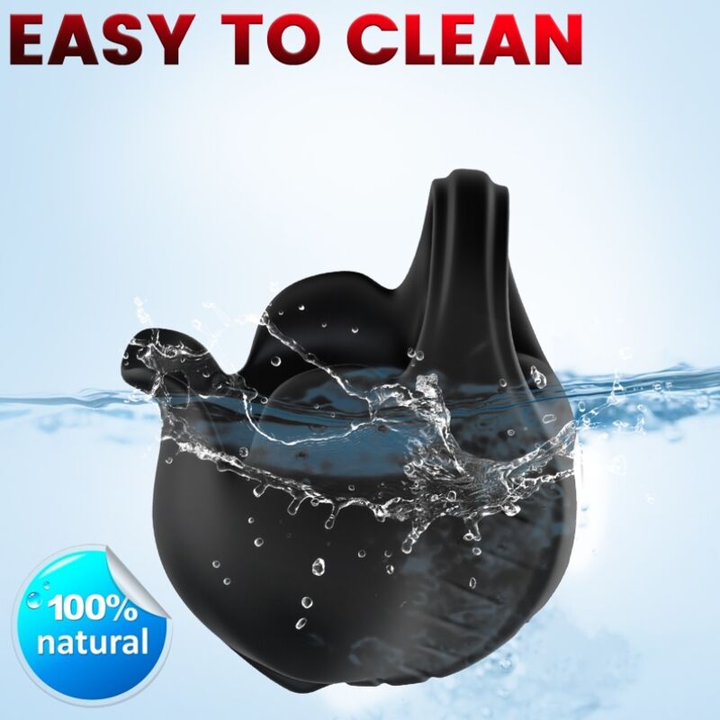 ARMONY - Vibrationsring mit Saugnapf, Schwarz