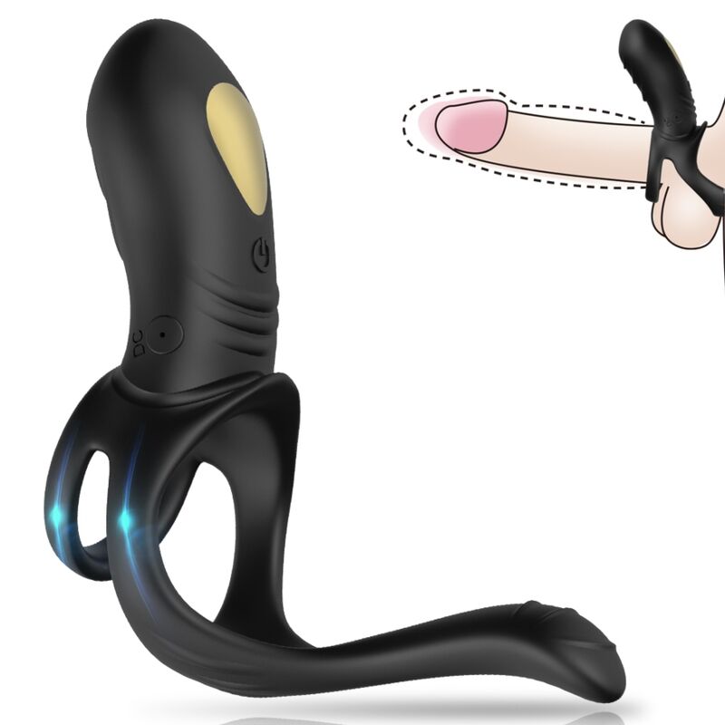 ARMONY - JOY JUMPER RINGVIBRATOR FÜR PAARE &amp; FERNBEDIENUNG ANALPLATTE SCHWARZ