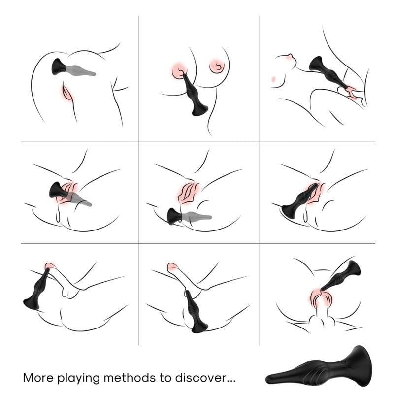 ARMONY – VIBRATOR &amp; ANALPLUG MIT FERNBEDIENUNG, SCHWARZ