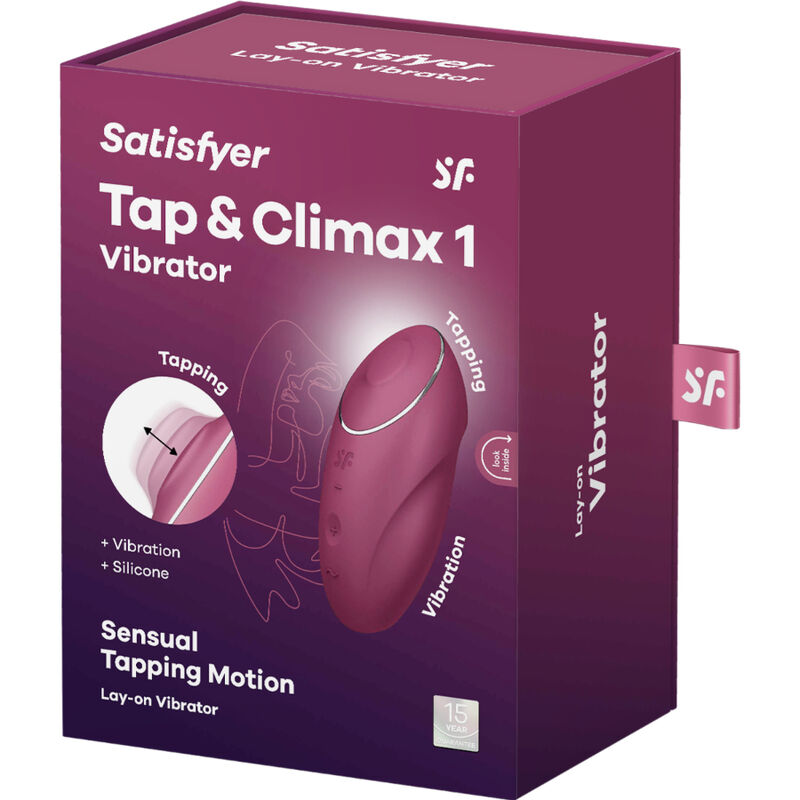 SATISFYER - TAP & CLIMAX 1 ROTER AUFLAUFVIBRATOR