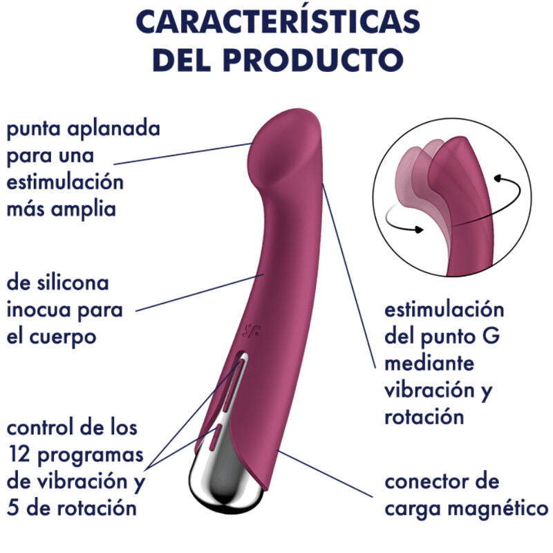 SATISFYER - SPINNING G-SPORT 1 ROTER ROTATOR-VIBRATOR