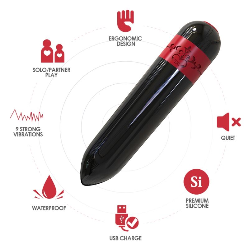 ARMONY - ROCKET BULLET VIBRATOR FERNBEDIENUNG, SCHWARZ