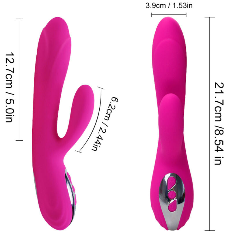 ARMONY – FLEXIBLER VIBRATOR &amp; STIMULATOR MIT WÄRMEEFFEKT, FUCHSIA