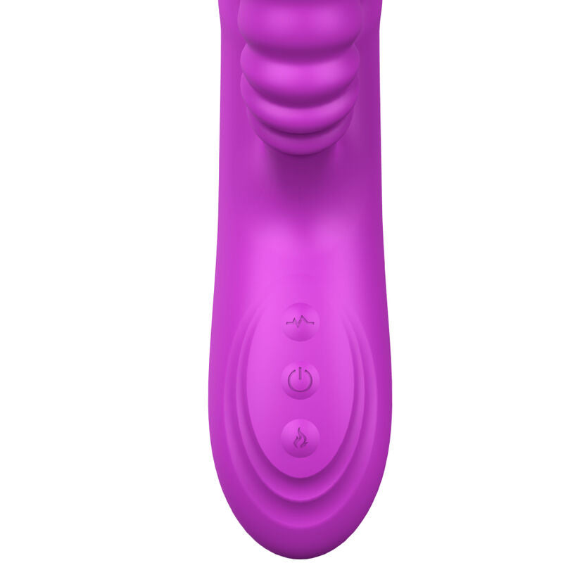 Angelia Multifunktionsvibrator mit stimulierender Zunge, violetter Wärmeeffekt