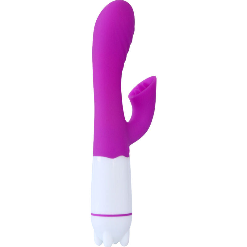ARMONY - HAPPY VIBRATOR &amp; STIMULATOR MIT WIEDERAUFLADBARER ZUNGE, LILA