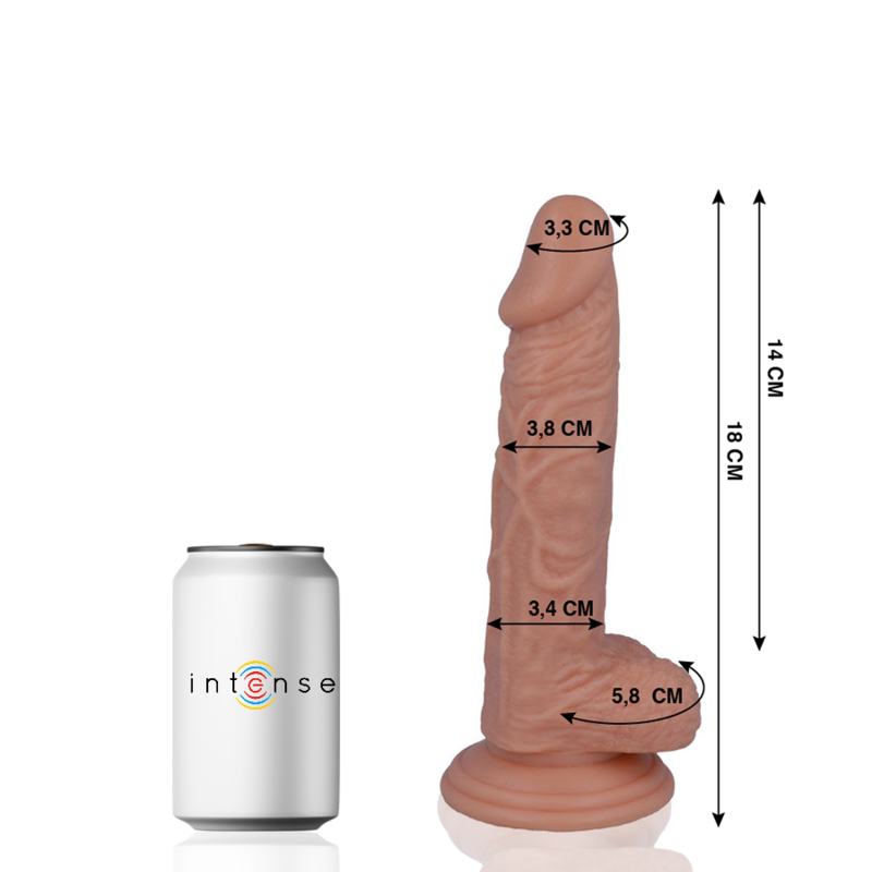 11 realistische Penis 18 cm -o- 3,8 cm