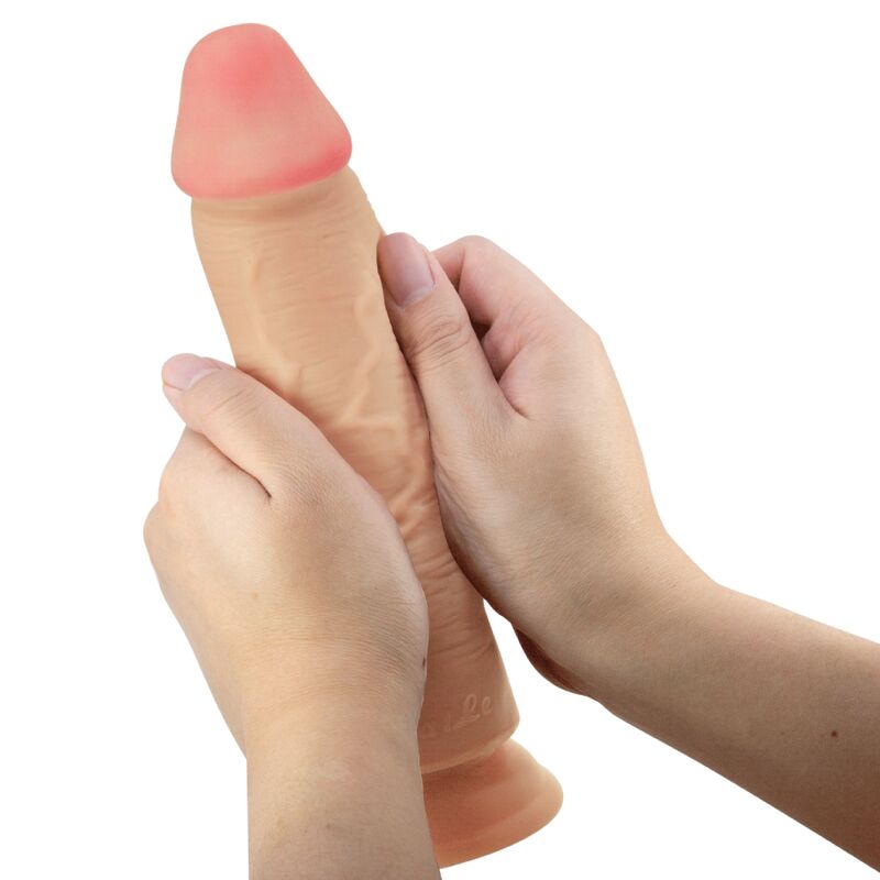 PRETTY LOVE – REALISTISCHER DILDO MIT SAUGNAPF, GLEITHAUT, 23,4 CM