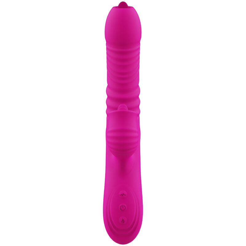 ARMONY - MULTIFUNKTIONALER ZWEISPRACHEN-VIBRATOR MIT HITZE-EFFEKT, FUCHSIA