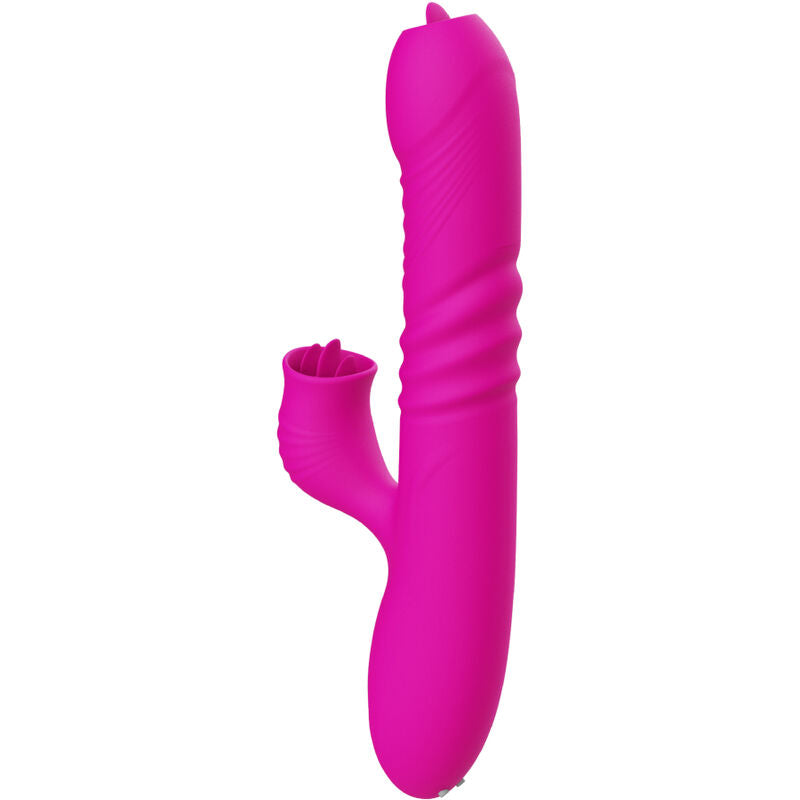 ARMONY - MULTIFUNKTIONALER ZWEISPRACHEN-VIBRATOR MIT HITZE-EFFEKT, FUCHSIA