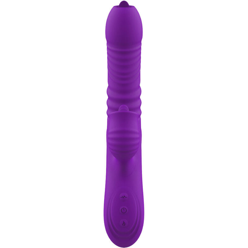 ARMONY – VOLLSTÄNDIGER G-PUNKT-HASE-VIBRATOR MIT STIMULIERENDER ZUNGE UND VIOLETTISCHEM WÄRMEEFFEKT