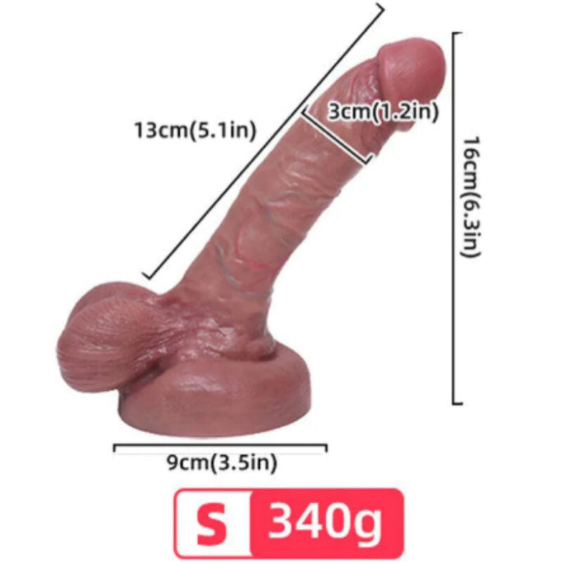 Realistischer Dildo aus Flüssigsilikon 13 cm