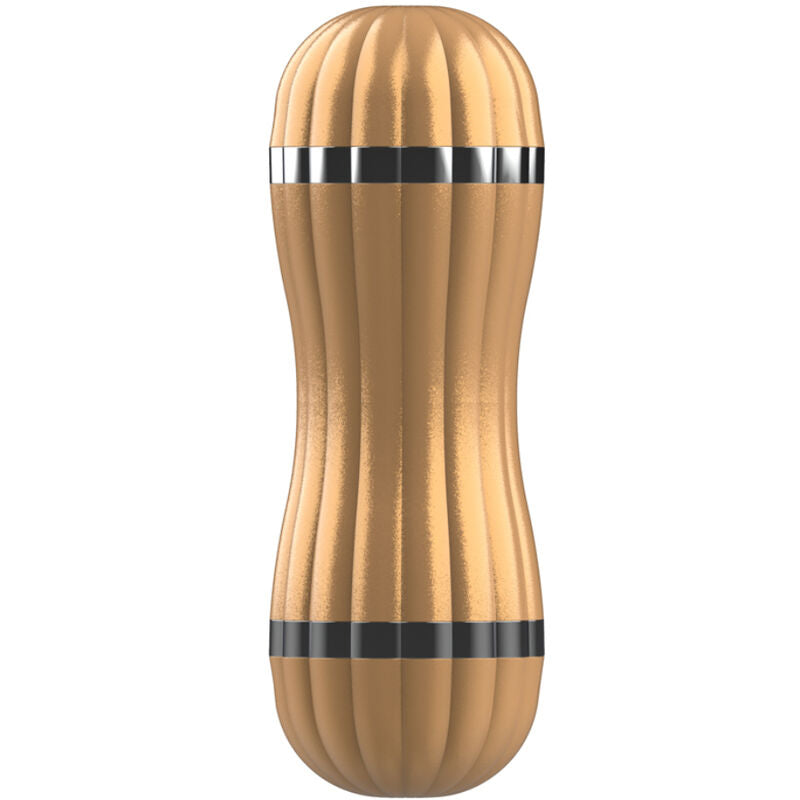 ARMONY - BEVIS DOPPEL-MASTURBATOR FÜR VAGINA UND MUND, OHNE VIBRATION, GOLD