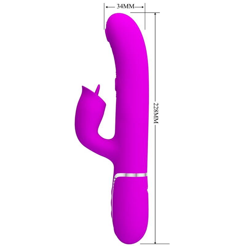 Fuchsiafarbener leckender Rabbit-Vibrator