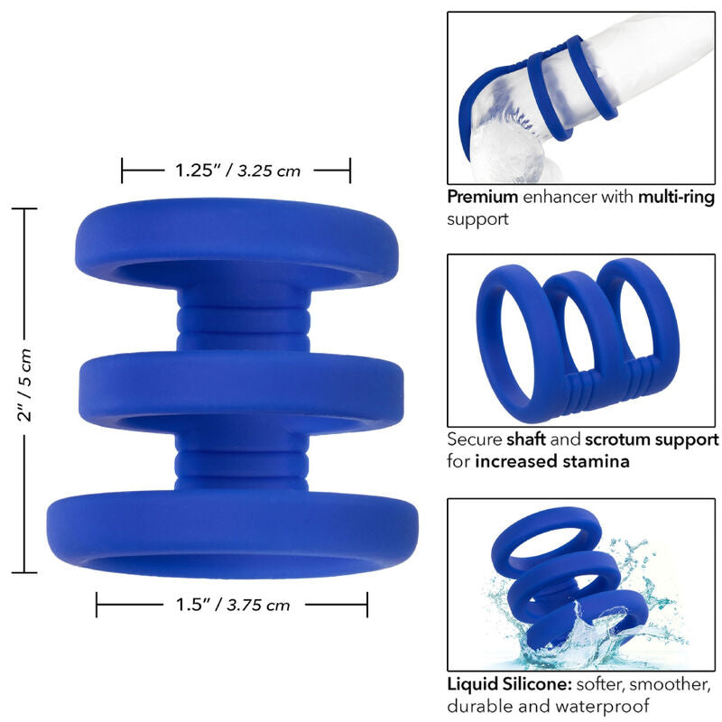 Admiral Käfigbrunnen, dreifach blau