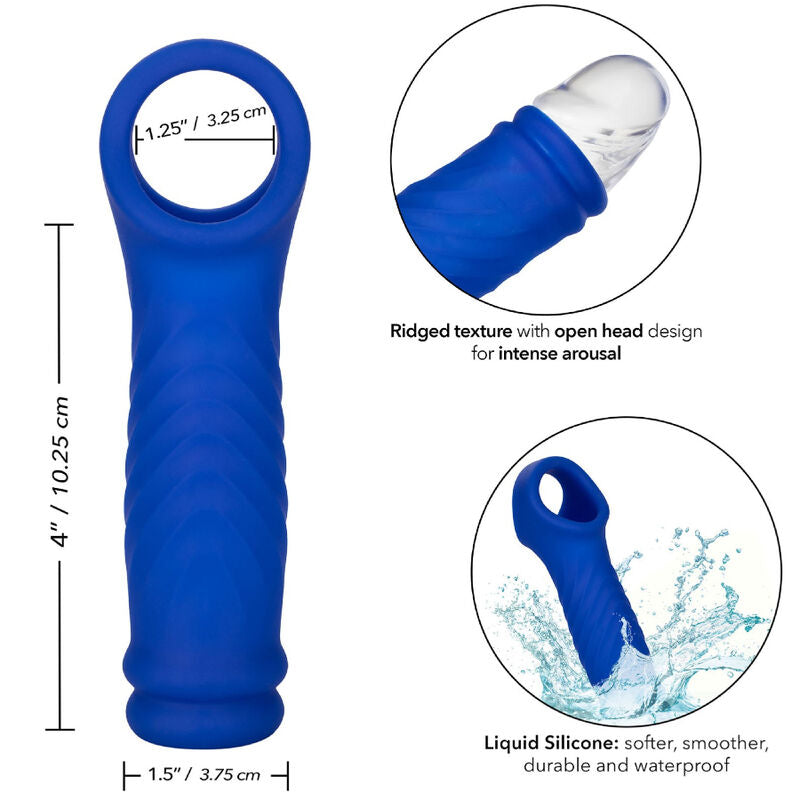CALEXOTICS - ADMIRAL WAVE LIQUID SILICONE BLUE PENIS COVER