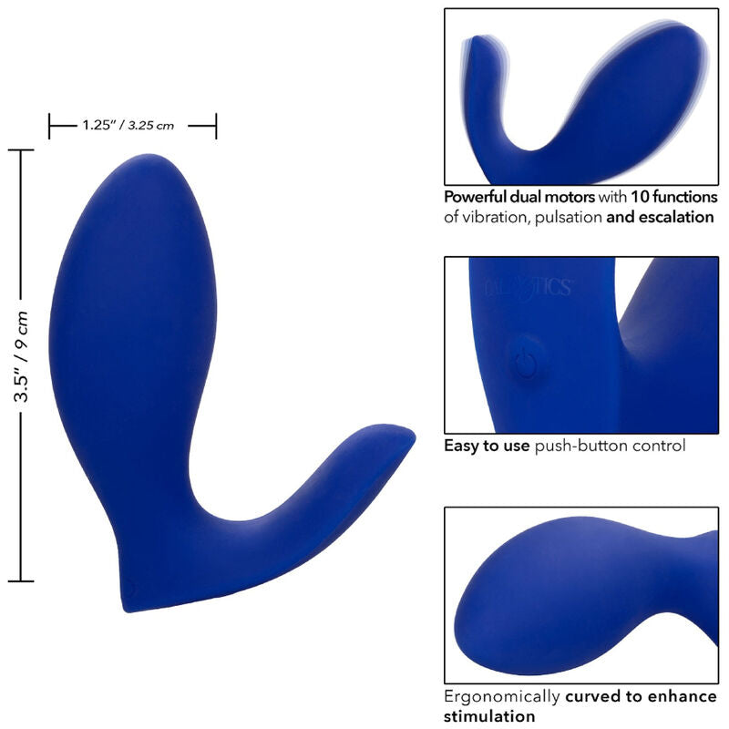 CALEXOTICS - ADMIRAL Prostatastimulator und Vibrator RIMMING BLUE