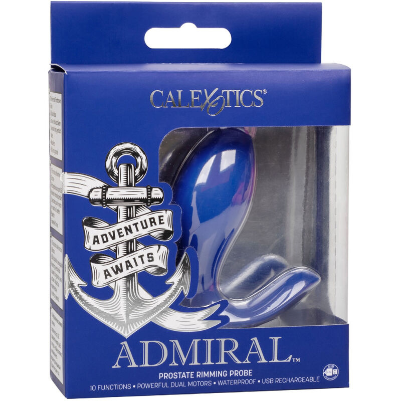 CALEXOTICS - ADMIRAL Prostatastimulator und Vibrator RIMMING BLUE