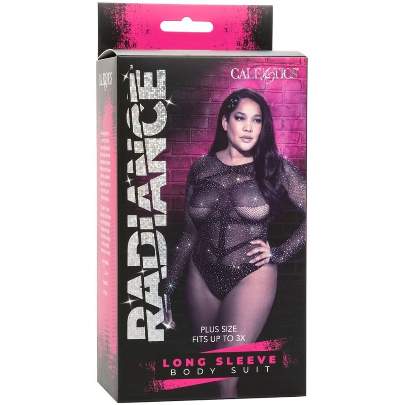 Radiance Bodysuit Langarm rhin Übergröße