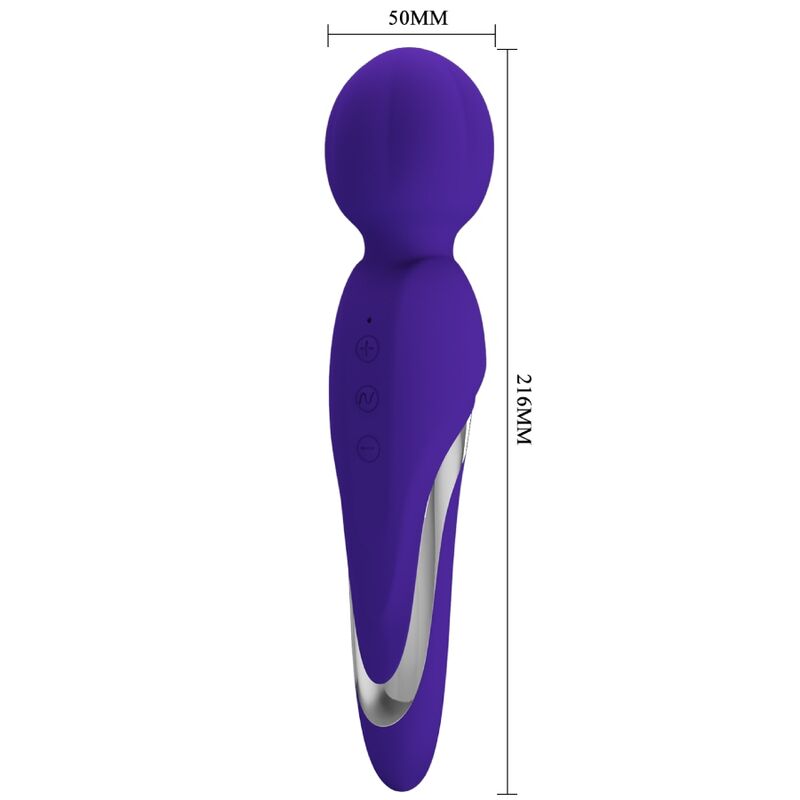 Vibromasseur Wand Walter 7 Vibrations 5 Intensités - Silicone - Pretty Love