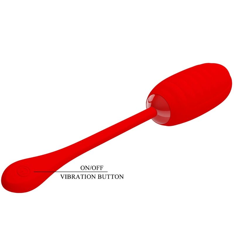 Oeuf Vibrant Rechargeable Kirk 12 Fonctions - Silicone - Pretty Love