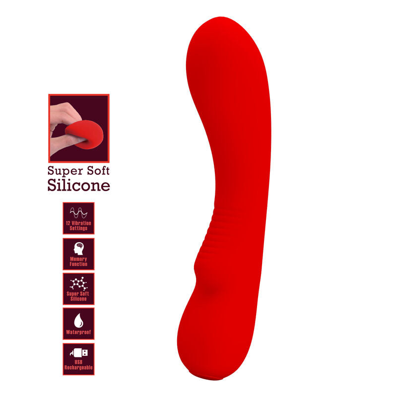 PRETTY LOVE - PRESCOTT RED WIEDERAUFLADBARER VIBRATOR