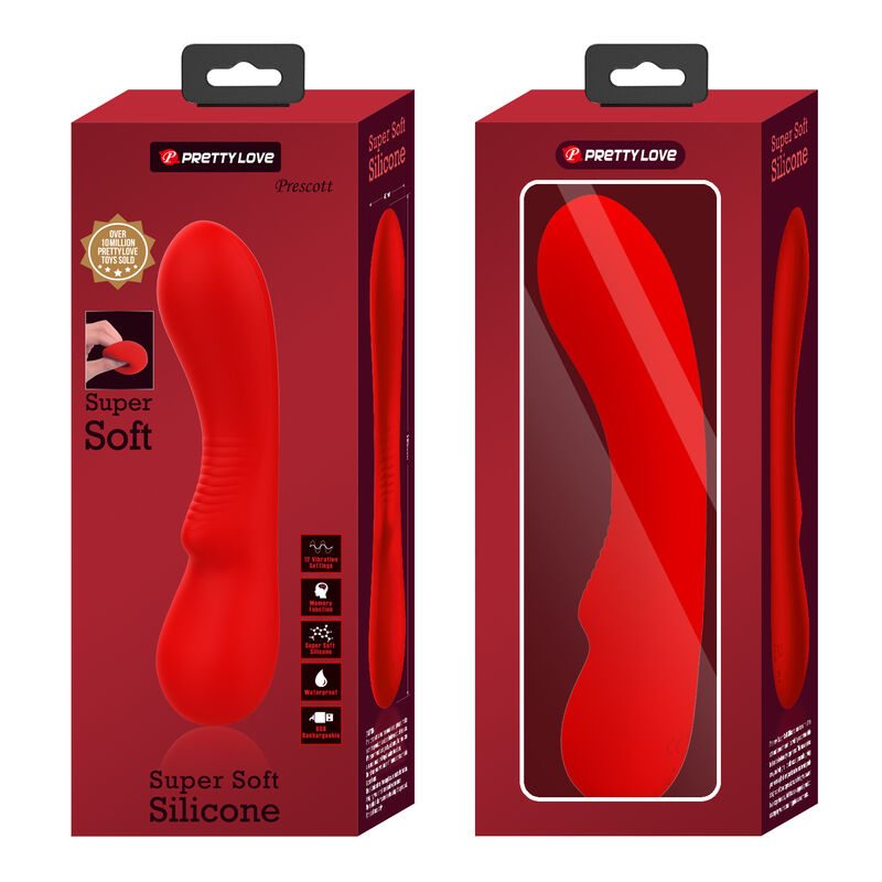 PRETTY LOVE - PRESCOTT RED WIEDERAUFLADBARER VIBRATOR