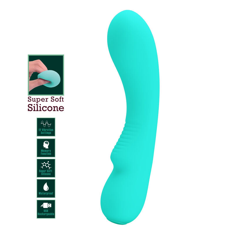 PRETTY LOVE - PRESCOTT AQUA GREEN WIEDERAUFLADBARER VIBRATOR