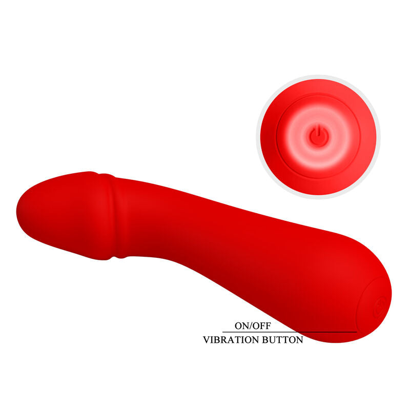 PRETTY LOVE - CETUS RED WIEDERAUFLADBARER VIBRATOR