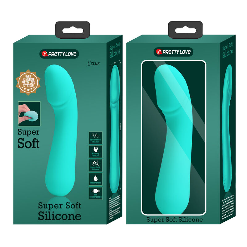 PRETTY LOVE - CETUS AQUA GREEN WIEDERAUFLADBARER VIBRATOR