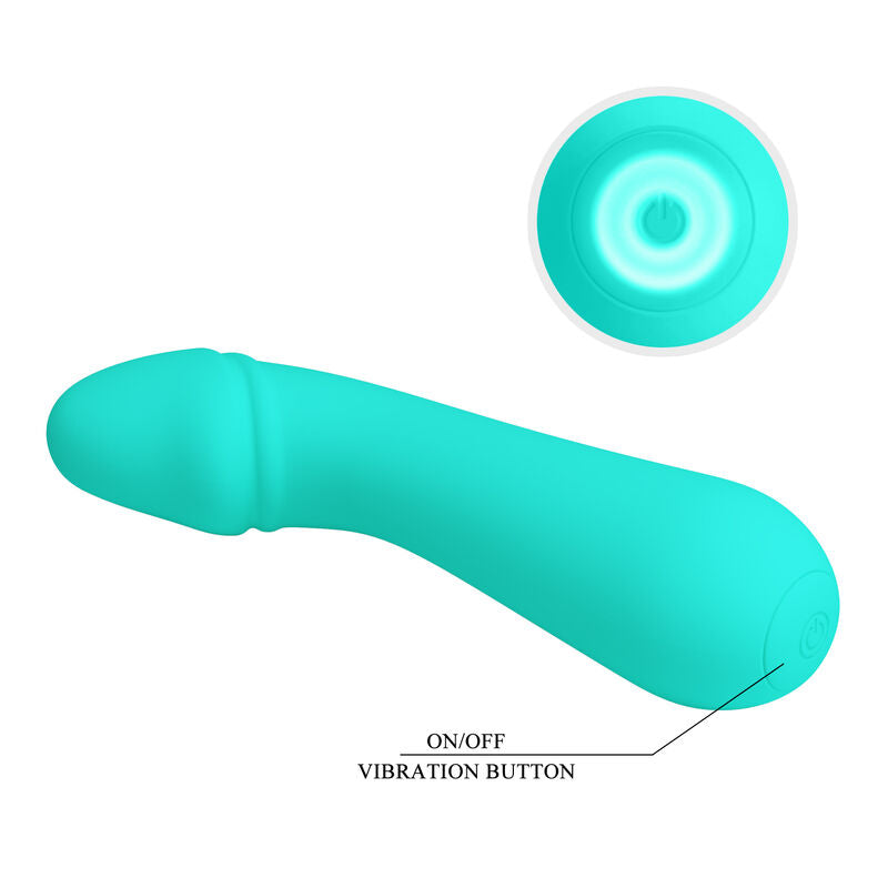 Wiederaufladbarer Vibrator Cetus, Aquagrün