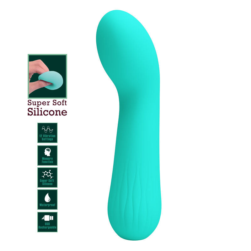 Faun wiederaufladbarer Vibrator, Aquagrün