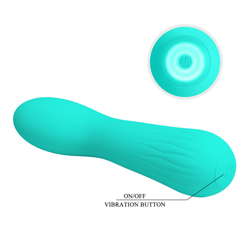 PRETTY LOVE - WIEDERAUFLADBARER VIBRATOR FAUN AQUA GREEN