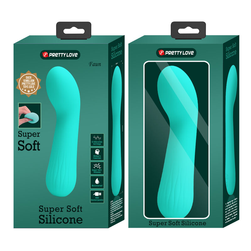 PRETTY LOVE - WIEDERAUFLADBARER VIBRATOR FAUN AQUA GREEN