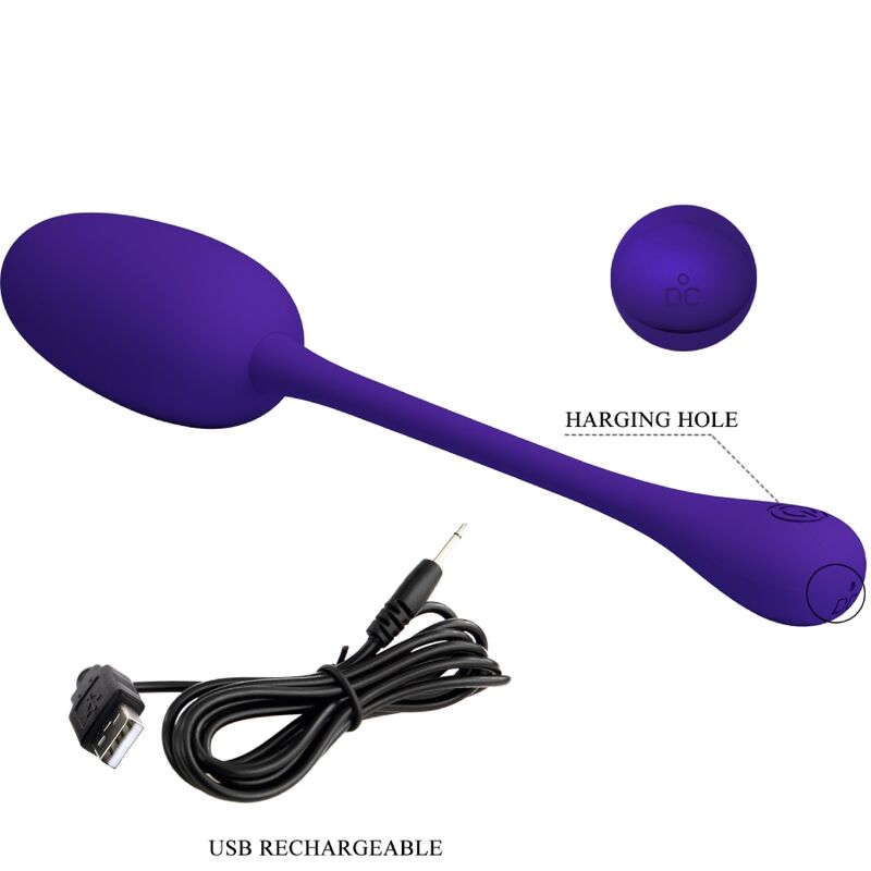Purple Knucker Wiederaufladbares vibrierendes Ei