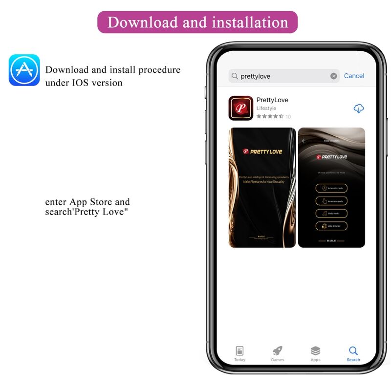 PRETTY LOVE - JAYLEEN VIBRATOR APP FERNBEDIENUNG LILA