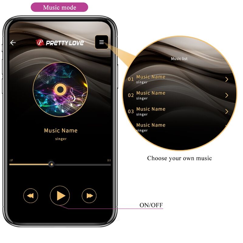 Catalina Vibrator App-Fernbedienung lila