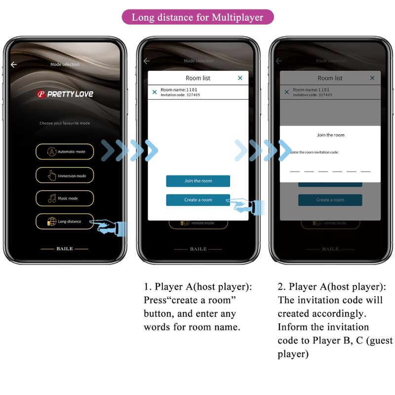 Catalina Vibrator App-Fernbedienung lila