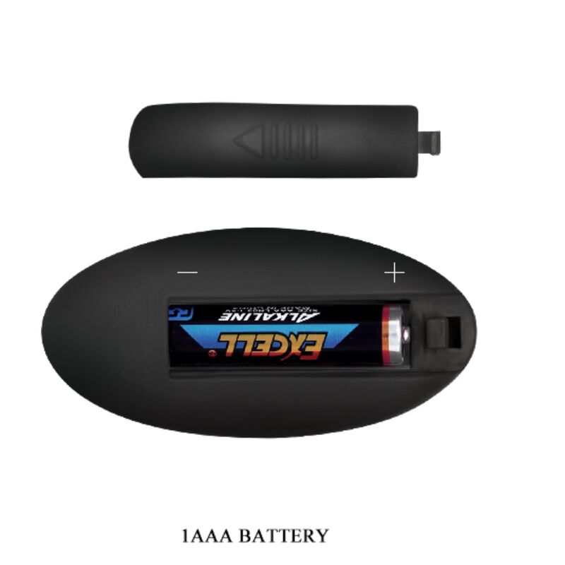 MR PLAY - LEISTUNGSSTARKER FERNBEDIENUNGS-VIBRATOR MIT SCHWARZEM ANALPLATTE