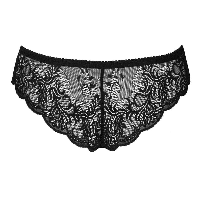 LIVCO CORSETTI FASHION - LOVE STORY LC 90679 SCHWARZE SCHWARZE SCHWANZLOSE PANTIES