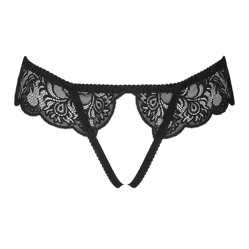 LIVCO CORSETTI FASHION - LOVE STORY LC 90679 SCHWARZE SCHWARZE SCHWANZLOSE PANTIES